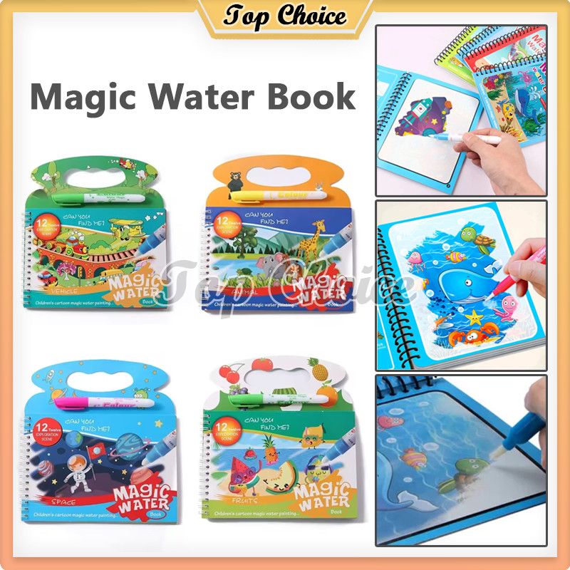 

Magic Water Book / Buku Gambar Mewarnai Anak Mainan Edukasi
