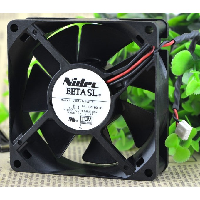 New Inverter Cooling Cooler  Fan For NIDEC D08A-24TS2 01 24V 0.23A 8CM 80X80X25MM