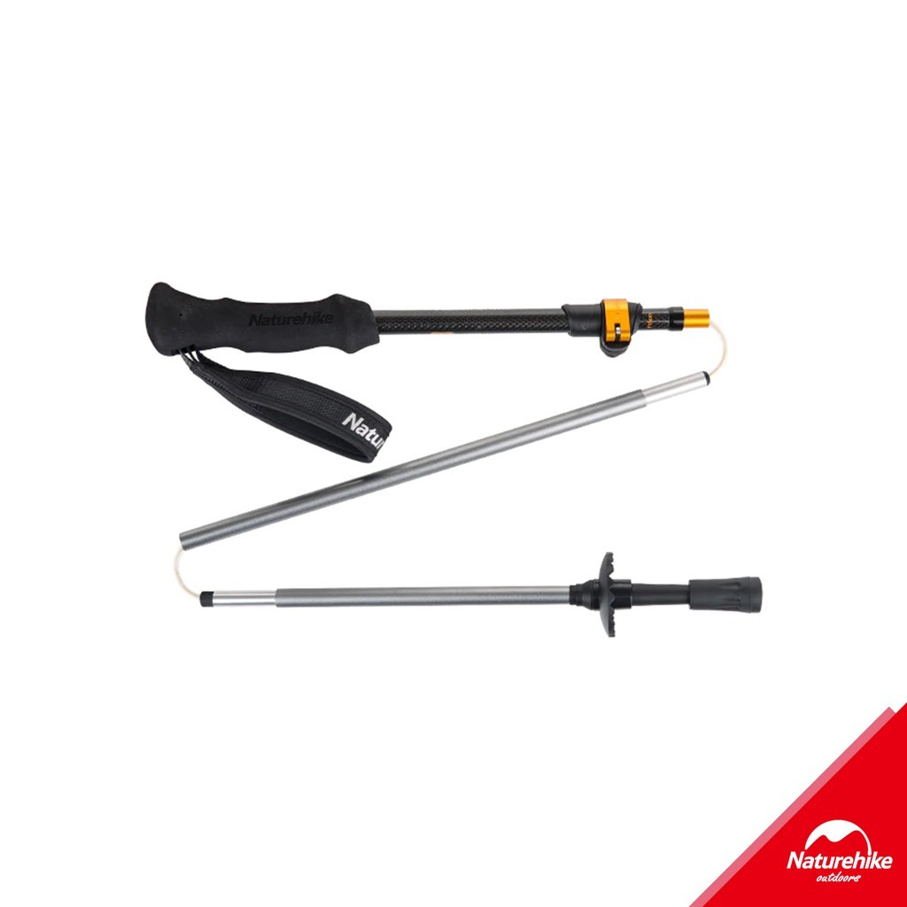 Naturehike NH17D005-D ST05 Trekking Pole Lipat Carbon Ringan
