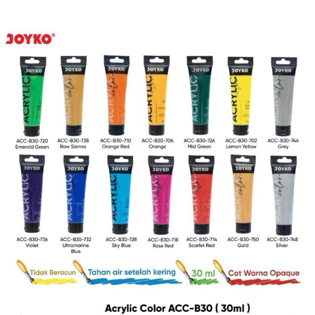 

JOYKO CAT AKRILIK 30ML / JOYKO ACRYLIC PAINT 30ML