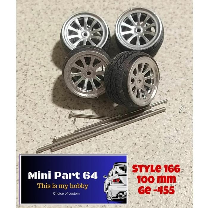 Diorama Diecast Ban 10mm GE-455 Miniatur Skala 64