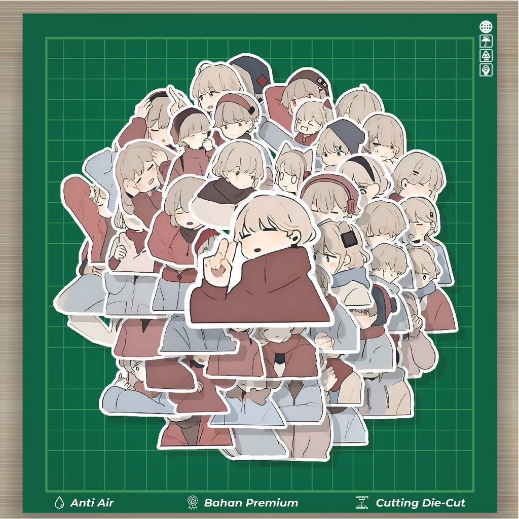 

HOT 50 PCS STIKER Stiker Cartoon Couple Costum Stiker Fashion Cars Decal Dingin Kartu Album Custom Vinyl Anti Air- Sticker Aesthetic Buku Journal Koper Casing HP Tablet Laptop Helm Motor Botol Minum