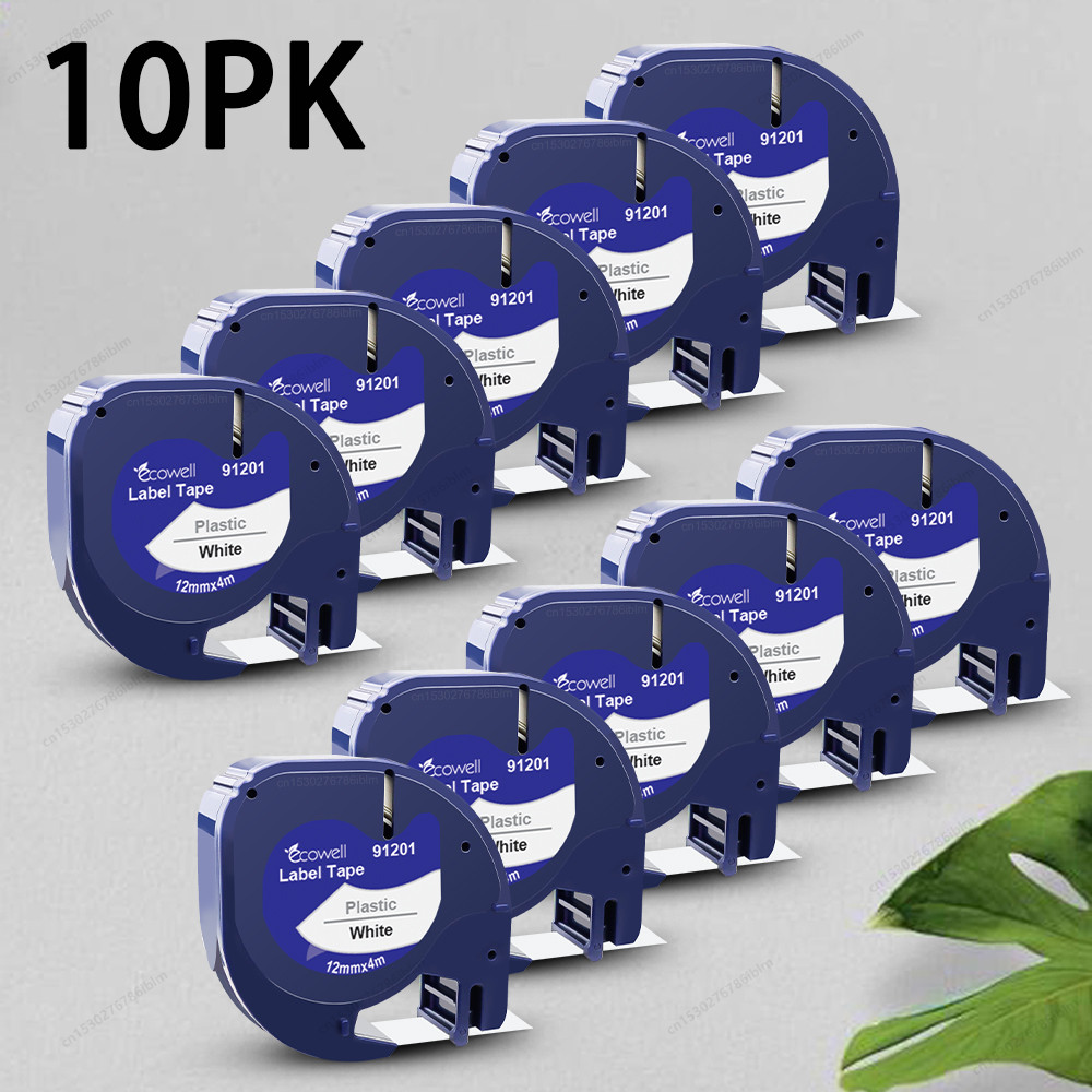 

2pcs/5pcs/10pcs 91201 Dymo 12mm LT Tape Compatible for Dymo Letratag Label Tape 91331 91221 91200 12267 for LT100H Label Printer