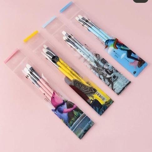 

Miya himi little bird nylon brush/kuas lukis/kuas gouache set 3