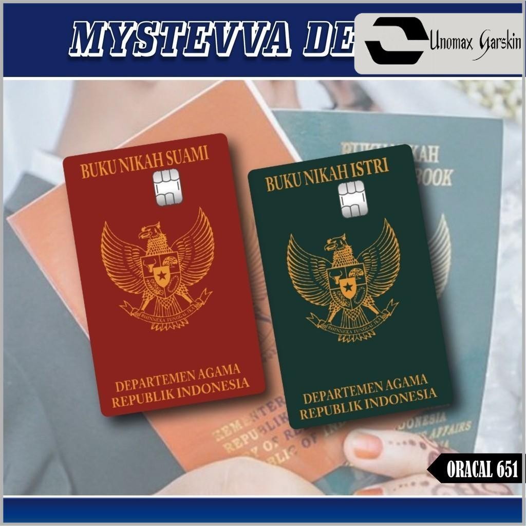 

[UNOMAX GARSKIN] Stiker Atm Motif Buku Nikah Sticker pelindung Kartu Atm skin card Bca Bri Mandiri Debit Credit E-money E-toll Flazz Dll