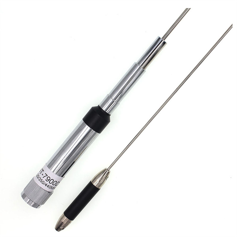 

Supernew Mobile Radio Quad Band Antenna 144/220/350/440MHz for KT-7900D Car Walkie Talkie ANT-7900D Mobile Antenna(A)