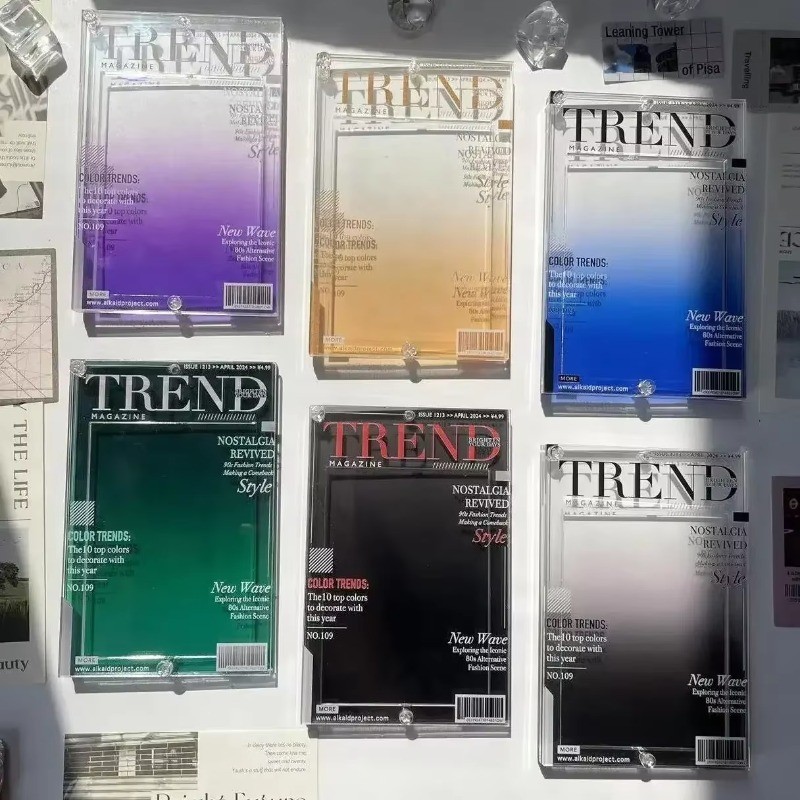 

1pc Transparent Acrylic Card Frame Kpop 3-inch Photo Card Holder Card Display Carry Backpack Pendant