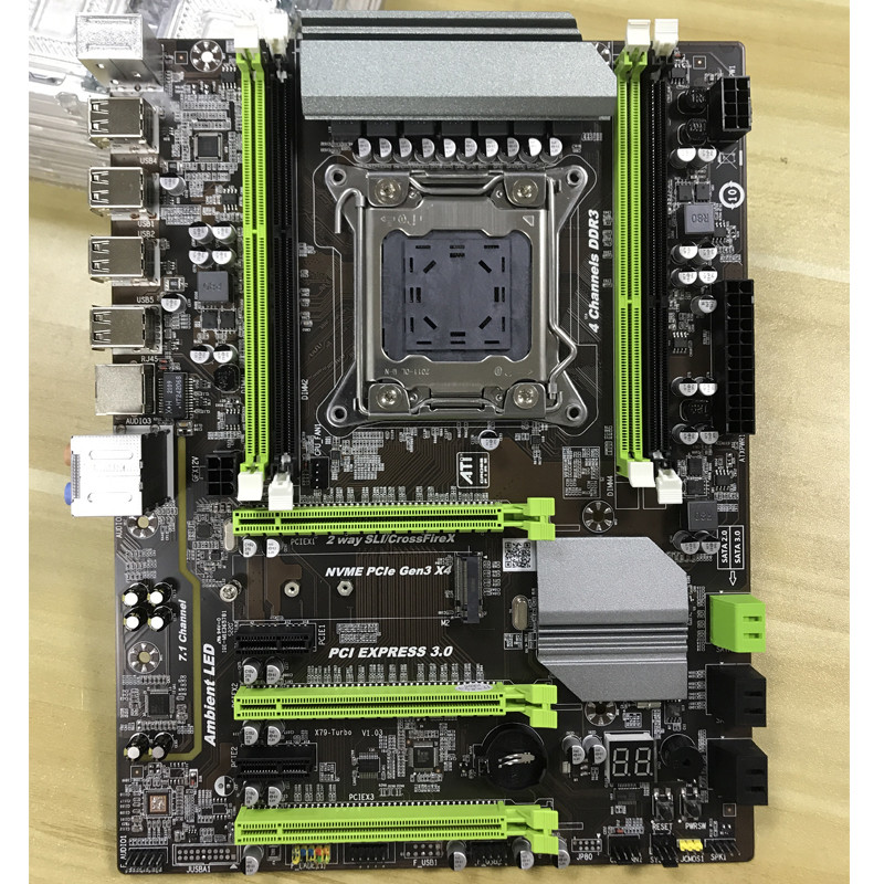 Atermiter D3 Turbo Motherboard LGA2011 ATX Combos E5 2689 CPU 4pcs x 4GB = 16GB DDR3 RAM 1600Mhz PC3
