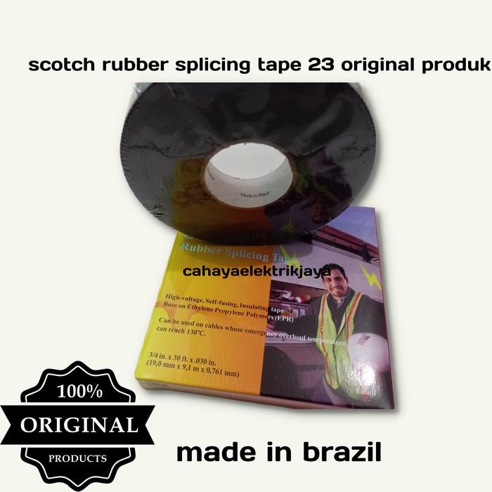 

MUMPUNG PROMO 3m scotch 23 rubber splicing tape original/isolasi rubber scotch 23TERLARIS
