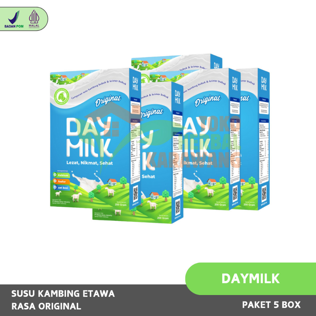 

Daymilk 5 Box Susu Kambing Etawa Rasa Original