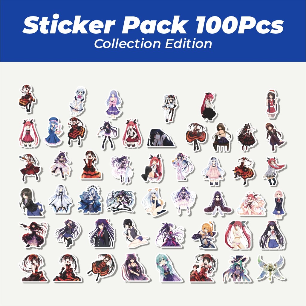 

Hot Stiker Acgn Beauty Girls Series DATE A LIVE Character Lucu Anti Air Stikers Berperekat Waterproof Sticker Decal Buat Motor Helm Buku Journal Koper Casing HP Laptop Botol Minum