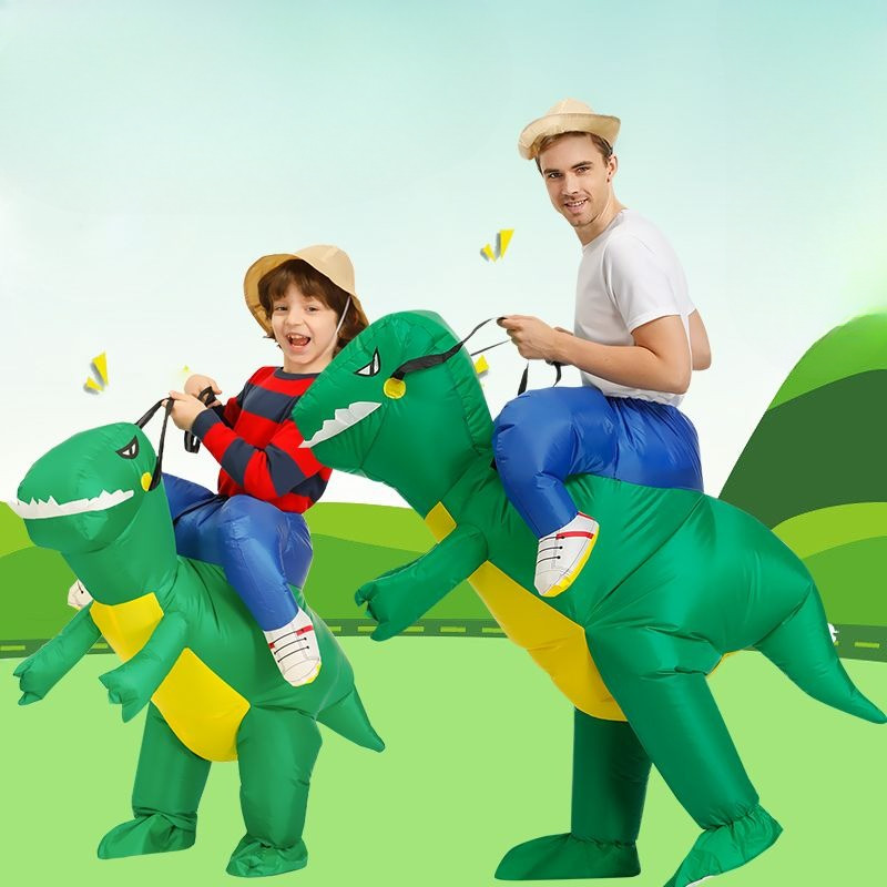 Dinosaurus Anak Dewasa Kostum Dino Pesta Unik Cosplay Ultah Lucu Badut Angin Inflatable Kostum DINO