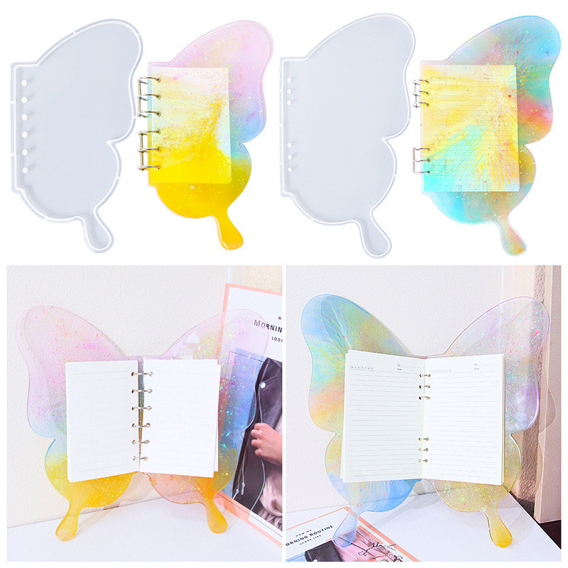 

Butterfly Notebook Resin Casting Molds Kit Silicone Molds for Handbook Cover Book A5&A7 Cover Perfect Kit for DIY Epoxy Resin