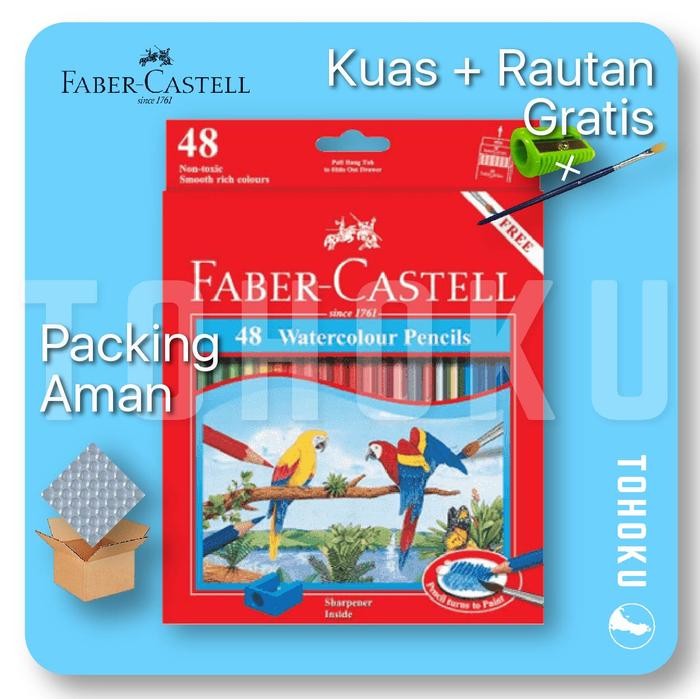 

Pensil Warna Cat Air 48 - Faber Castell Watercolour Pencils