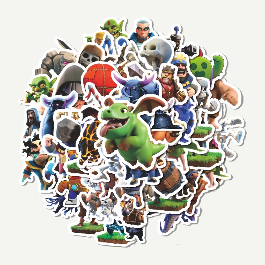 

Sticker Pack Stiker Clash Of Clans Game Video Series 3 | Sticker TUMBLR | Stiker LAPTOP KOPER HELM