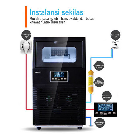 

Mesin Es Batu Kristal 40KG perhari Mesin Es Cube untuk Cafe dan Resto