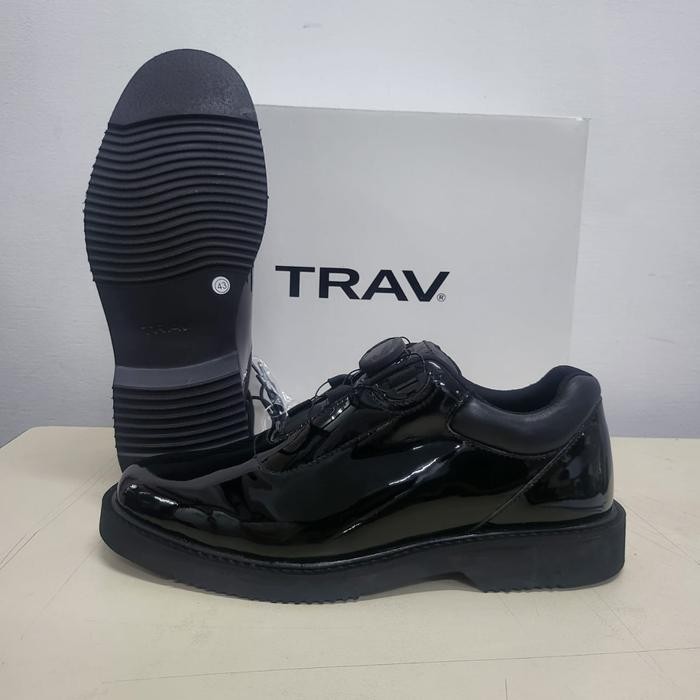 Sepatu PDH TRAV Pantofel Low Cut  Shoes - Tali Putar