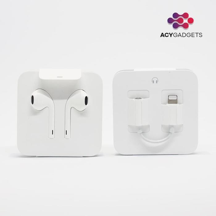 Headset Iphone 7 Original 100% + connector ori - +converter