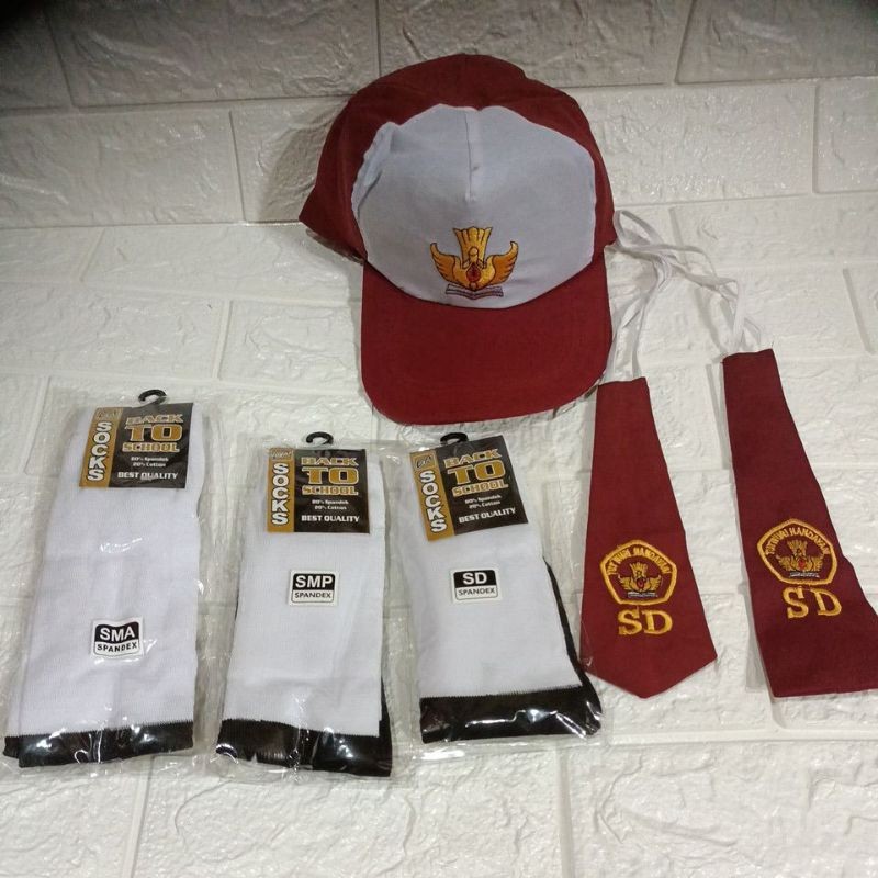 JASSHOP Medan Atribut Sekolah Kaos Kaki Anak SD SMP SMA Dasi Topi Merah Putih Tali Pinggang Ikat Sab