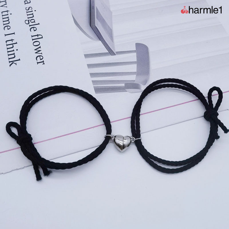 COD  Gelang karet magnet sederhana hisap magnetis untuk pelajar  gelang pasangan  tali tangan sahaba