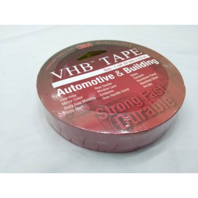 

JAMIN MURAH !!!Double Tape Isolasi Bolak Balik Super Rekat 3M VHB 1 inch 24mm x 4.5m Made In USA Asli Termurah(BISA LANGSUNG ORDER)