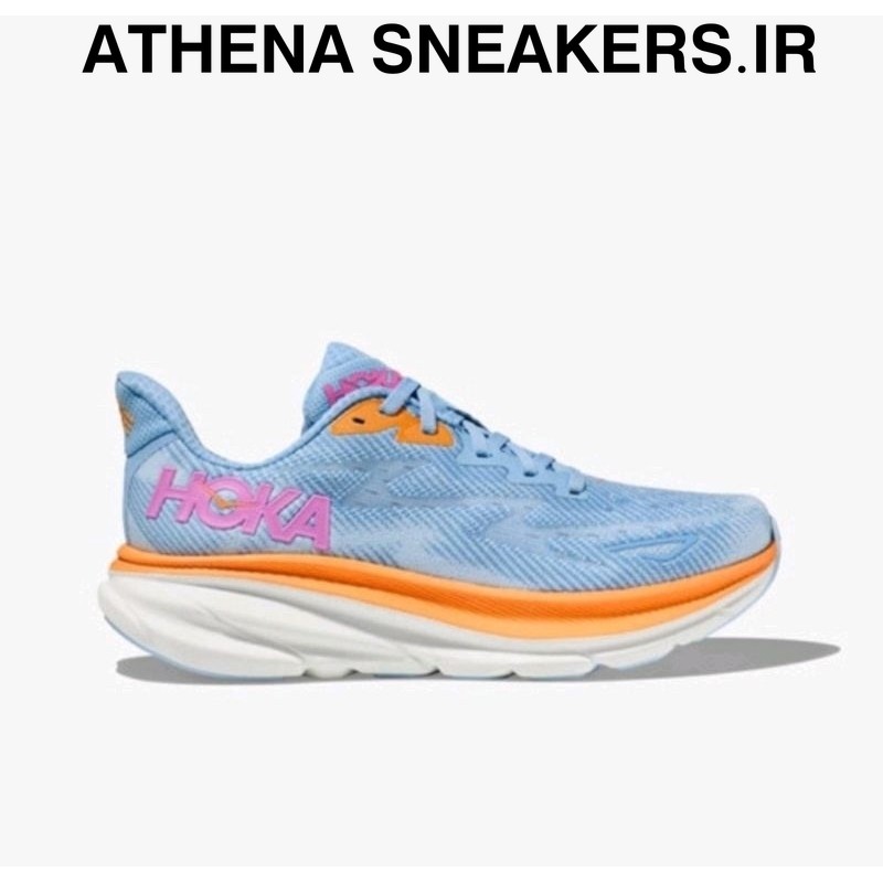 Sepatu Hoka Clifton 9 Women's Wide Cloud Blue BNIB Original