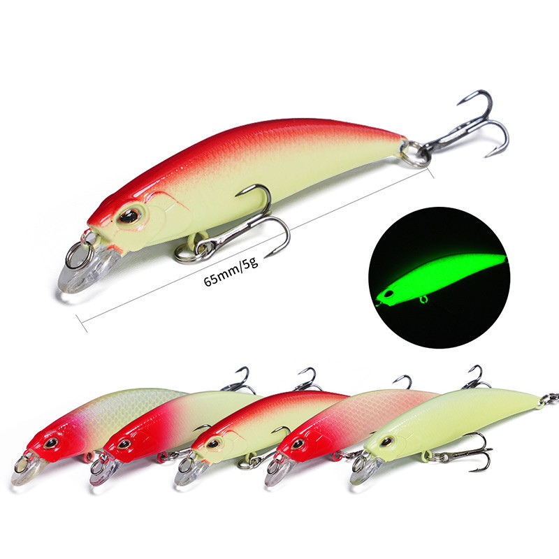 Umpan pancing malam premium baru - umpan bercahaya dalam gelap 6,5 cm, cocok digunakan di berbagai k