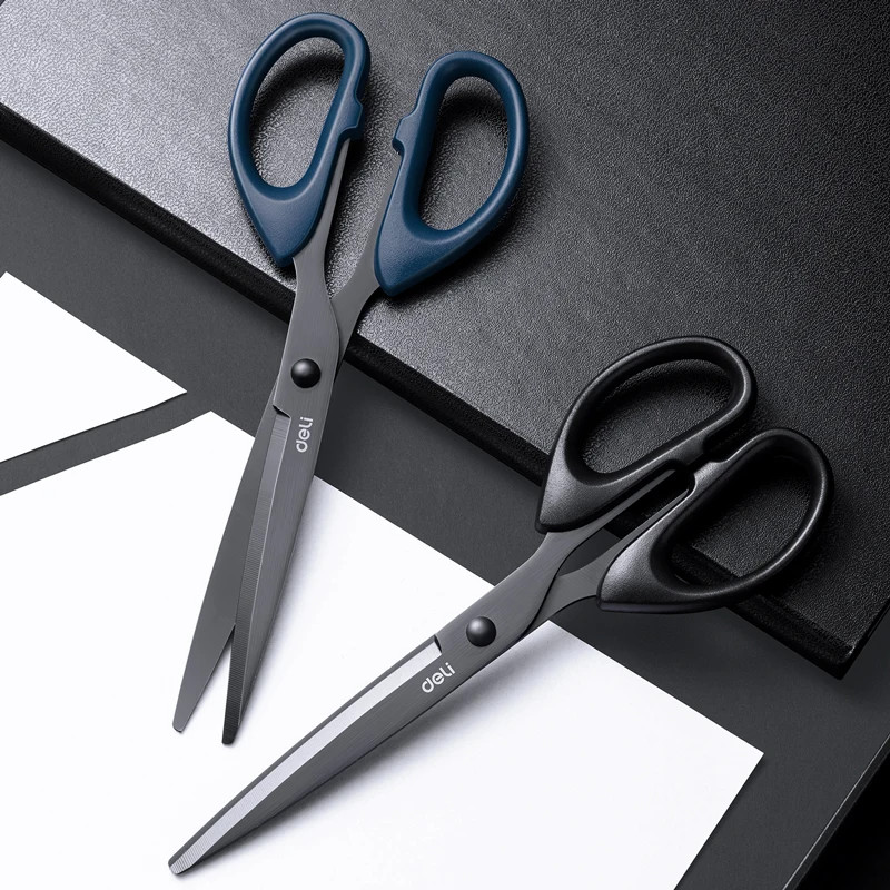 

DGEV 210/175mm Black Stainless Steel Scissors Business Office Stationery Home Tailor Shears Kit-en Knife Cutter Cutting Tool