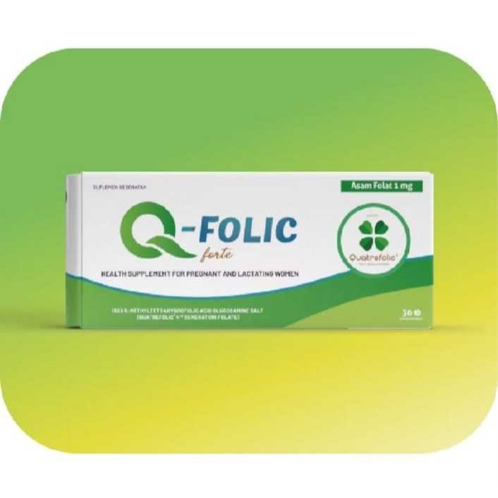 TINATAH Q-FOLIC Q FOLIC FORTE Box 30 Kapsul Vitamin Ibu Hamil