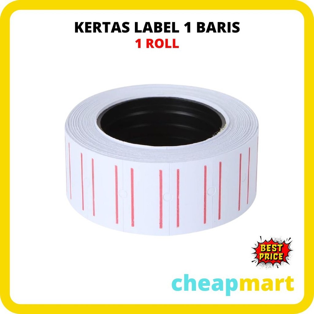 

[Min-3] [1 ROLL] Refill / stiker / kertas label harga