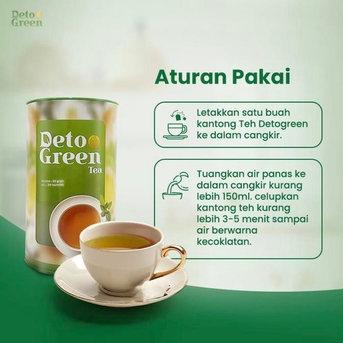 

Deto Green Teh Herbal Detox Lancarkan Sistem Pencernaan