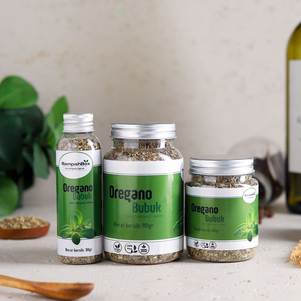 

Oregano Kering Murni Daun Oregano Flakes Bubuk Bumbu Masak Dapur Rempah