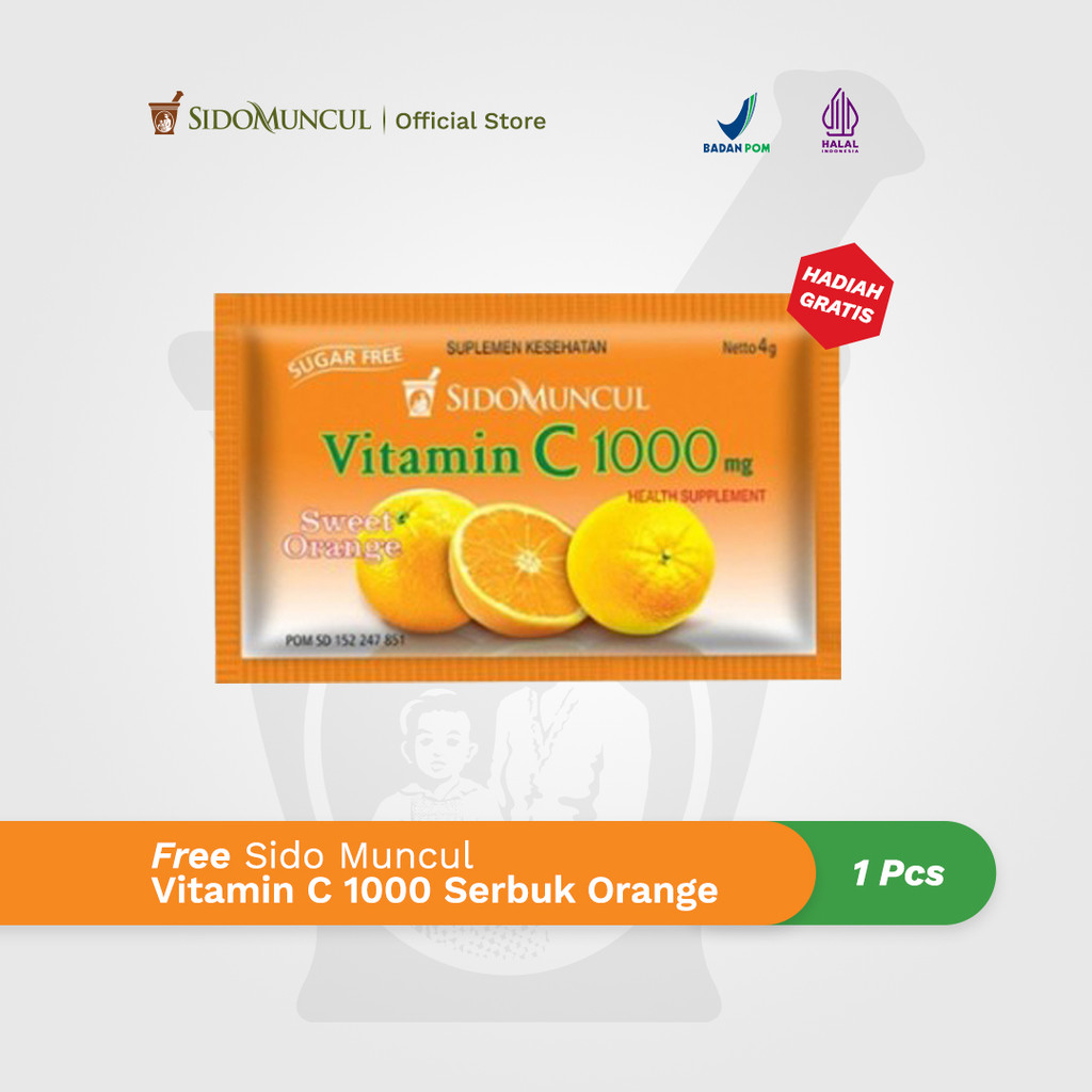 

Gimmick - Sido Muncul Vitamin C 1000 Serbuk Orange 1 sachet