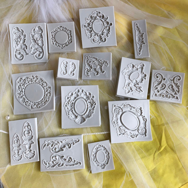 

Embossed Mold Fondant Silicone 3D Engraving Decoration Cup Cake Tools Resin Moulds