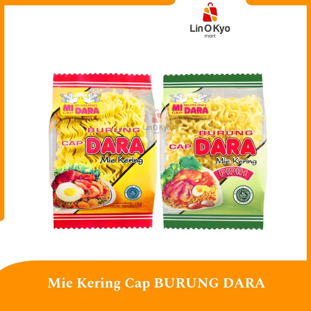 

Mie KERING Cap Burung Dara