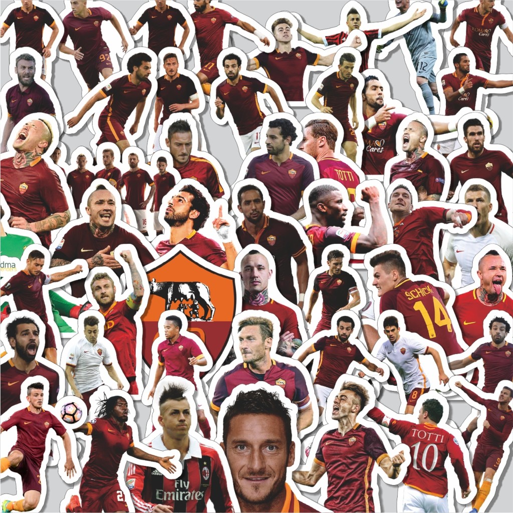 

Stiker Cutting Pack Stiker Football Series AS Roma Isi 100Pcs Series Aesthetic Lucu Keren Untuk Koper Bahan Vynil