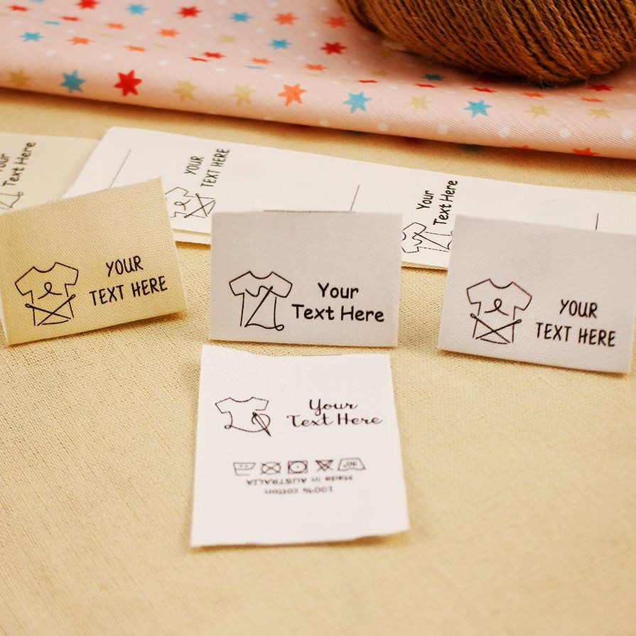 

40x70mm Cotton With Logo or Text Sewing accessori Label,tags for knitted things,Custom,Personalizada,handmade label,gift tags