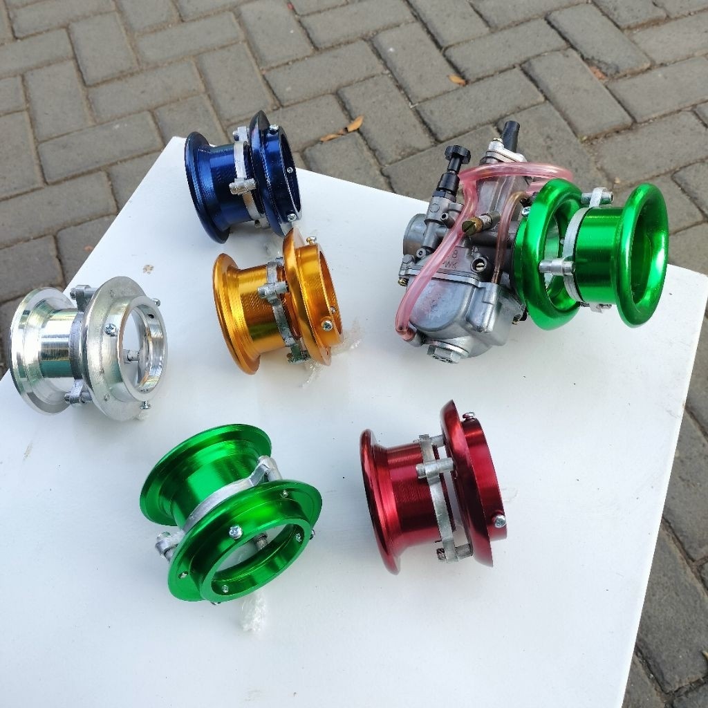 CORONG KARBURATOR TUMPUK 2 STAGE PNO PE DAN PWK 26/28 /30 /VELOCITY KARBU