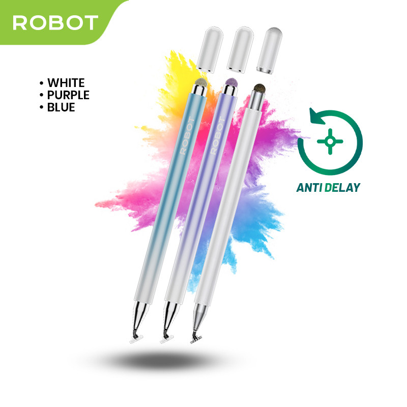 

STYLUS PEN ROBOT RSP01 Universal 2 in 1 Capacitive for Mobile and Tablet PC - ORIGINAL
