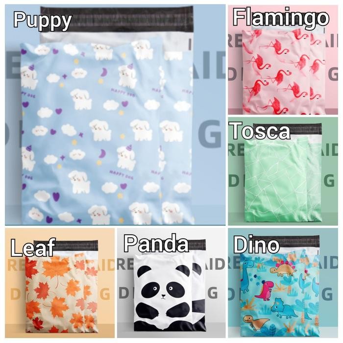 

TERBARU!! Plastik Polymailer Motif / Plastik Plymailer Pengganti Kertas Kado - Bulu 25x37