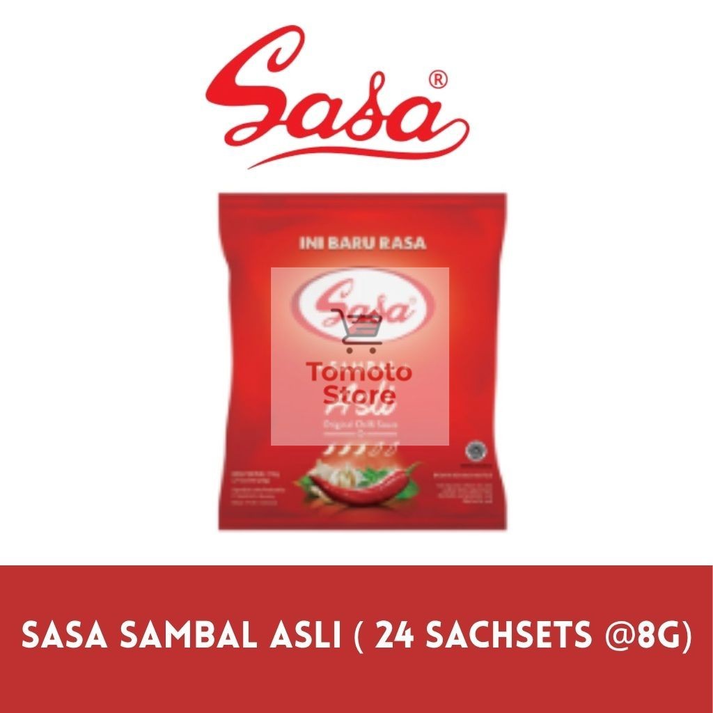 

✨ TOMOTOSTORE ✨ SASA Saus Sambal Asli Sachet Renceng (Isi 24 Sachet)