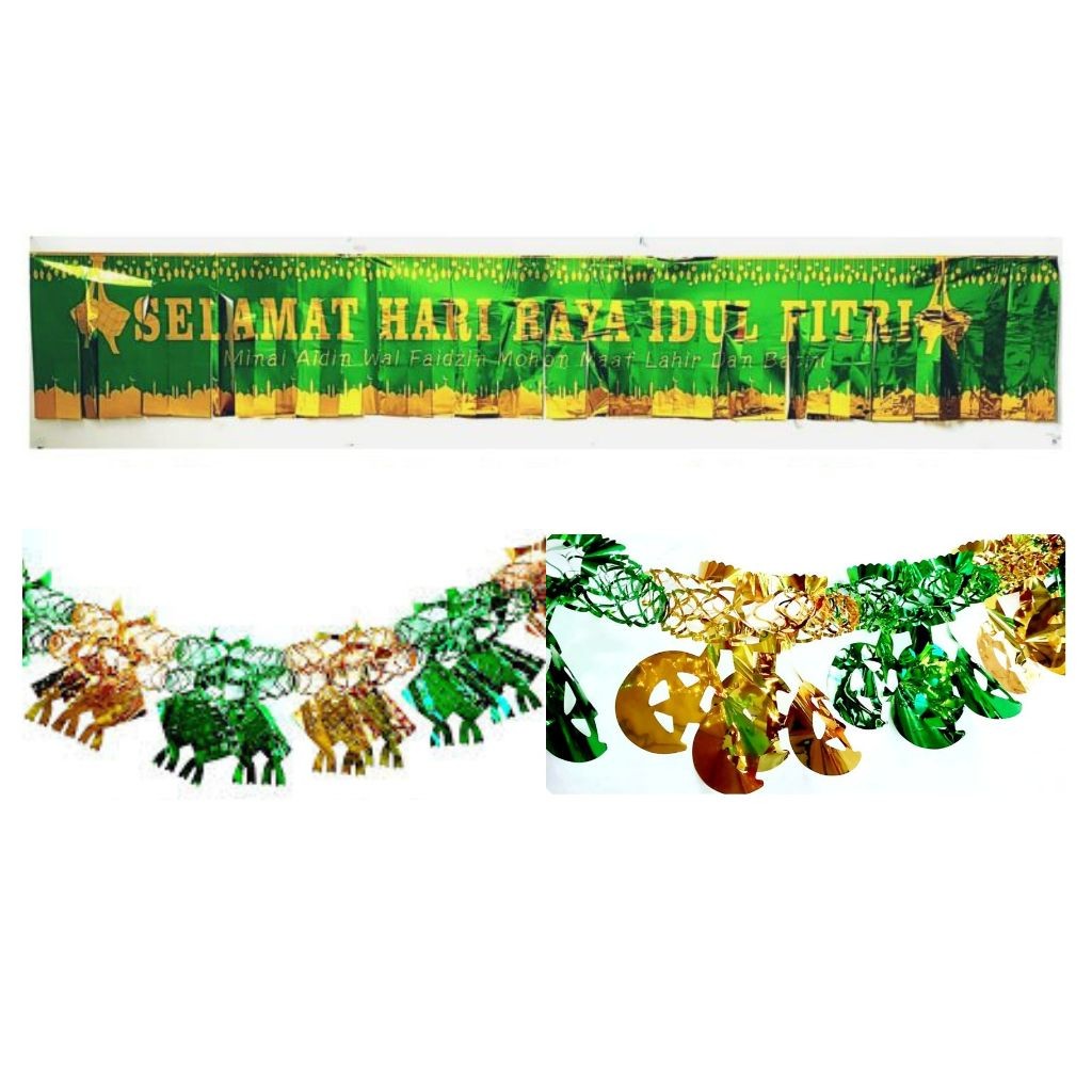 Garland Edisi Idul Fitri / Garland Hiasan Idul Fitri / Dekorasi Hiasan Edisi Idul Fitri / Dekorasi L