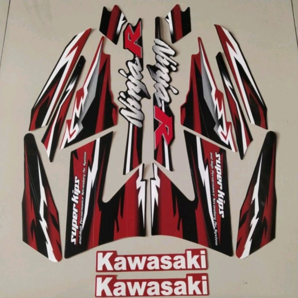 Striping Ori body Kawasaki Ninja R 2011 stiker bawaan original bodi kawasaki ninja r lama ninja r ol