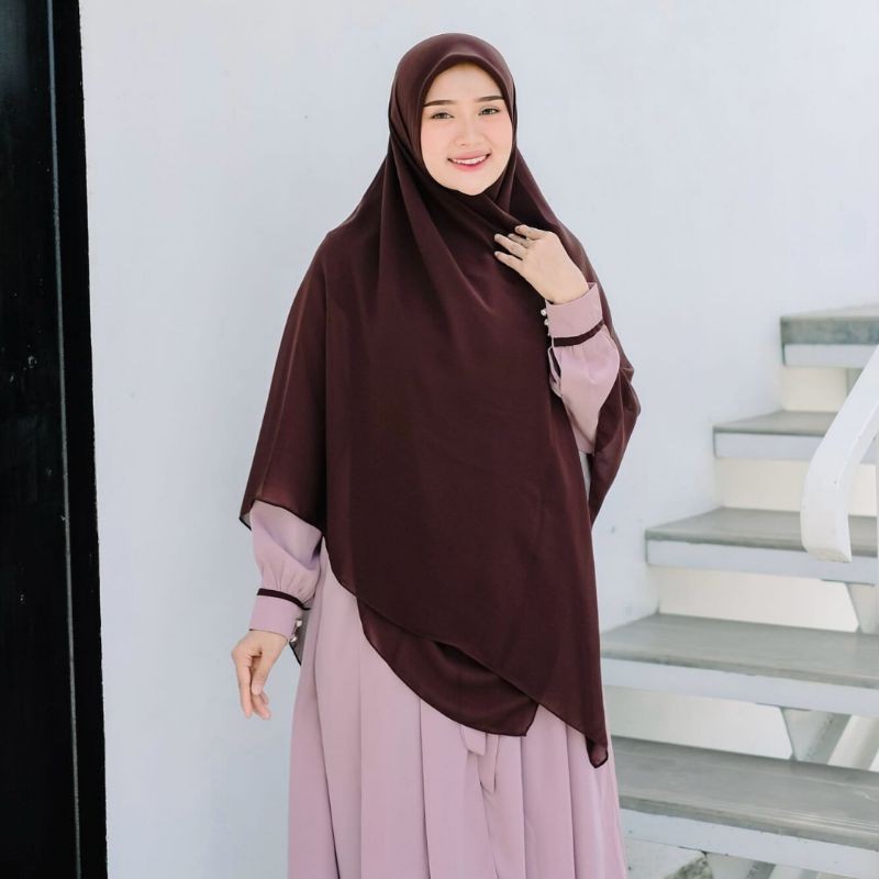 Hijab Segi Empat Paris Premium Syari 140x140cm / Hijab Segi Empat Jumbo / Jilbab Besar Syari