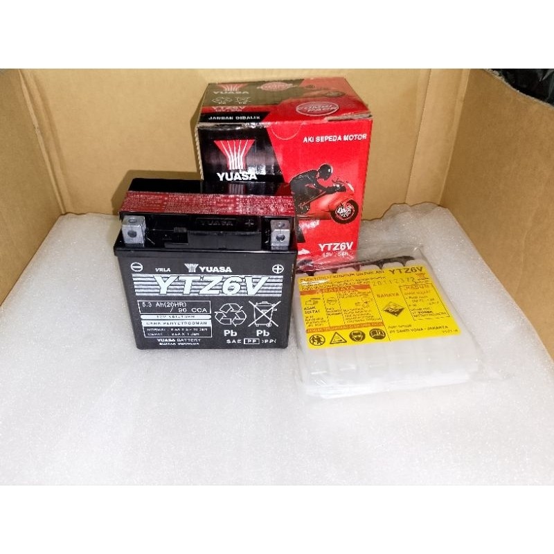 Aki/Accu YTZ6V/12-5AH/Amper(Aki Kering) Yuasa