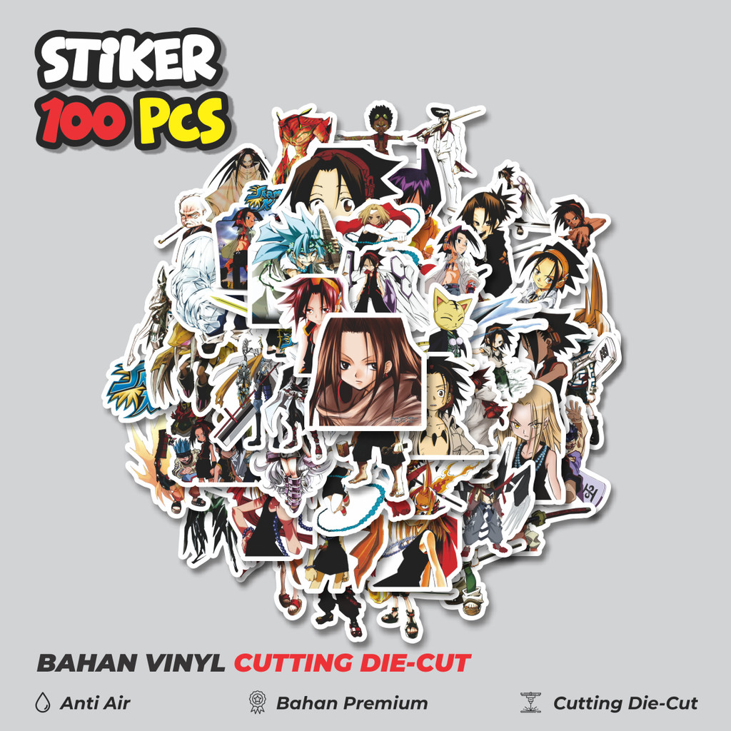 

Terbaru! 50 pcs Stiker Anime Series Shaman King Character Mix 1 Dekorasi Lucu Kreatif untuk Notebook, Skateboard, HP