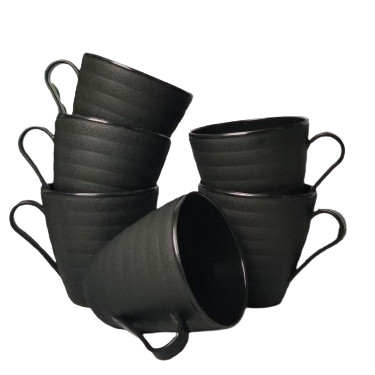 saleCangkir 1 Lusin isi 12 pcs Gelas Cangkir Kopi Jadul Kecil Hitam set 12 pcs Cangkir plastik ulirt