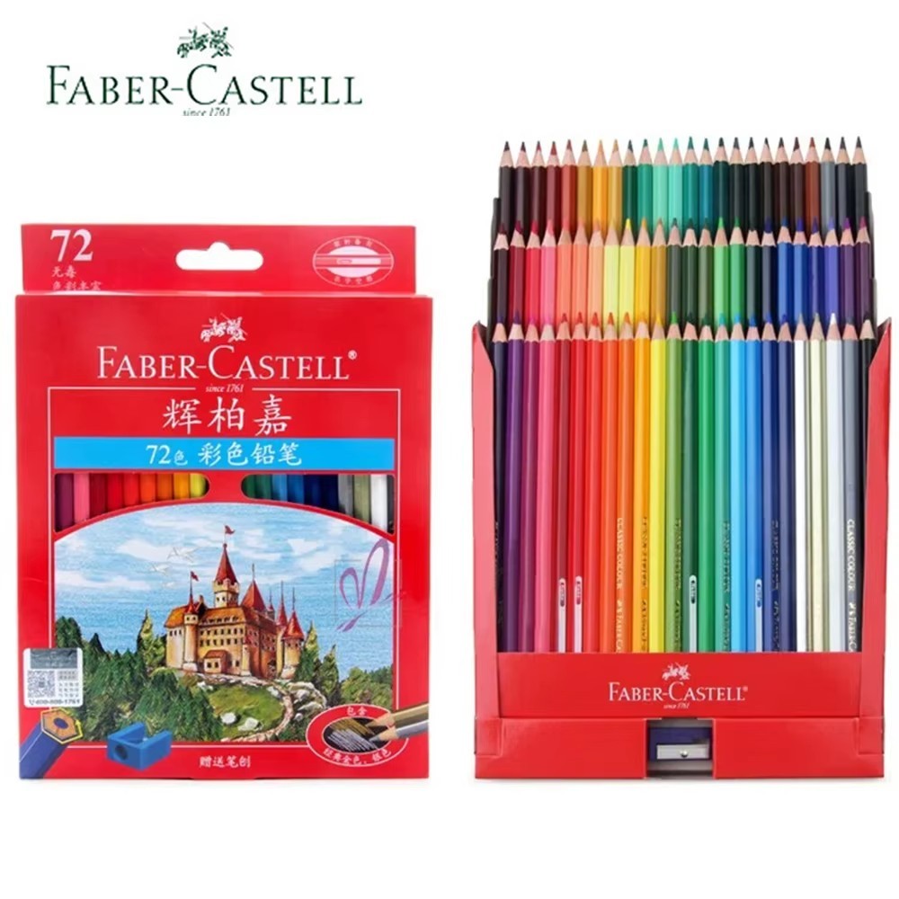 

FABER-CASTELL Colored Pencils Set 36/48/72 Colors Oily Pencils Professional Hand-painted Sketch Painting Art Supplies Stationery