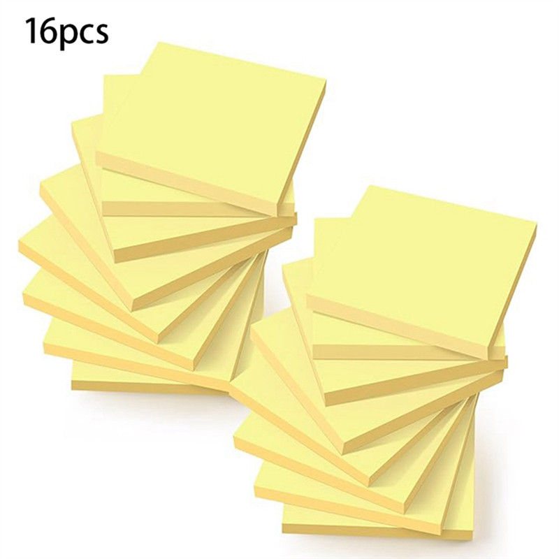 

T10C!16 Books With A Total Of 1,600 Sticky Notes Self-Adhesive Sticky Notes Memo Notes Office Reminder Note Paper