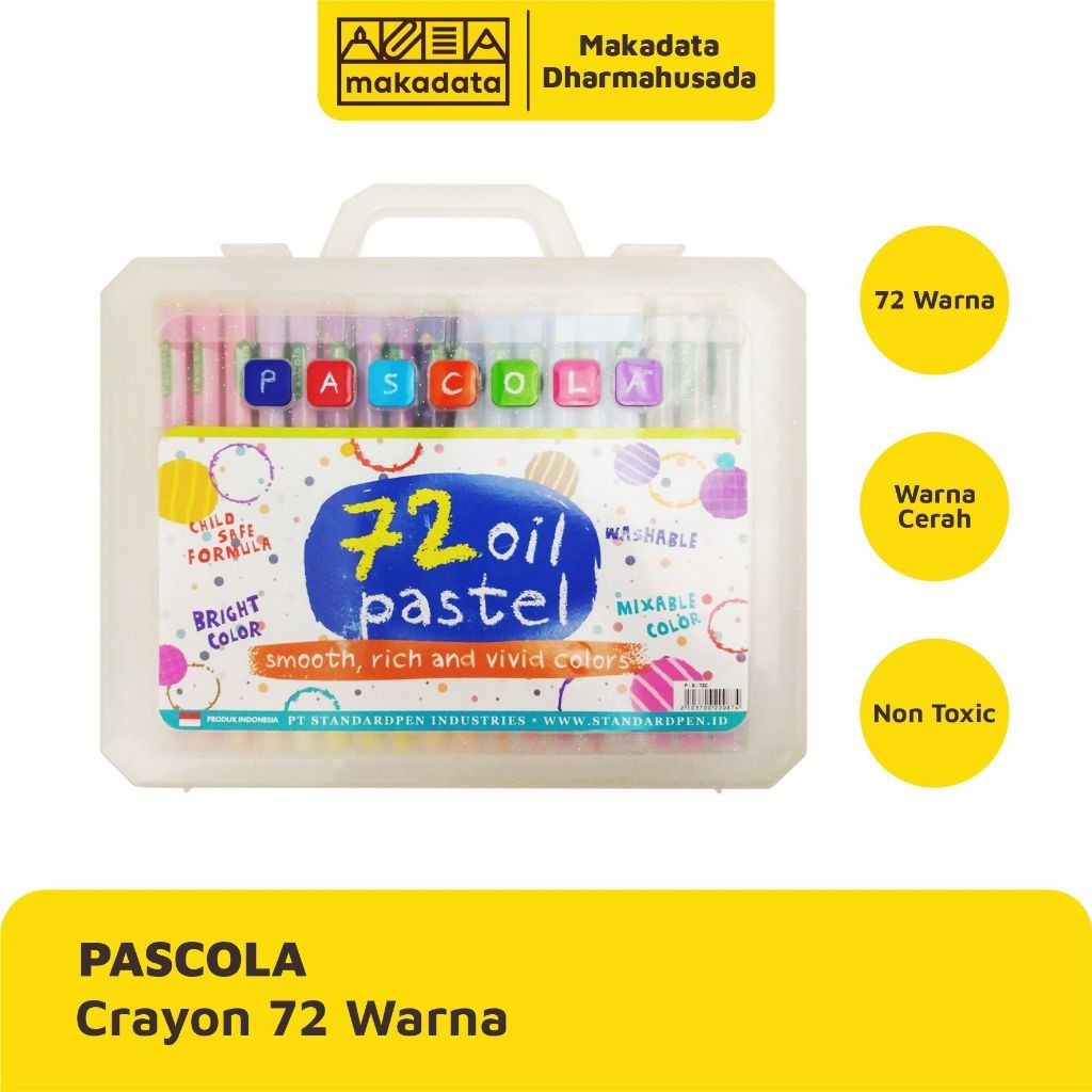 

CRAYON | OIL PASTEL PASCOLA ISI 72 WARNA